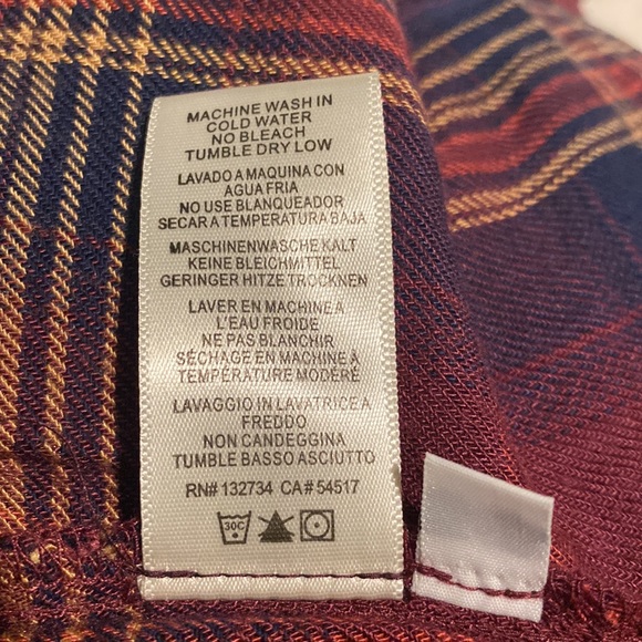 Anthropologie Cloth and Stone Homestead Plaid Off The Shoulder Top - Picture 13 of 14